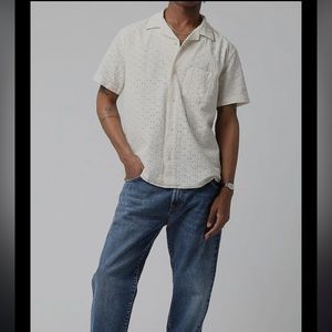 NWT Corridor Floral Eyelet SS Natural Large